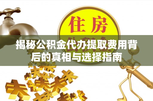 灵石揭秘公积金代办提取费用背后的真相与选择指南