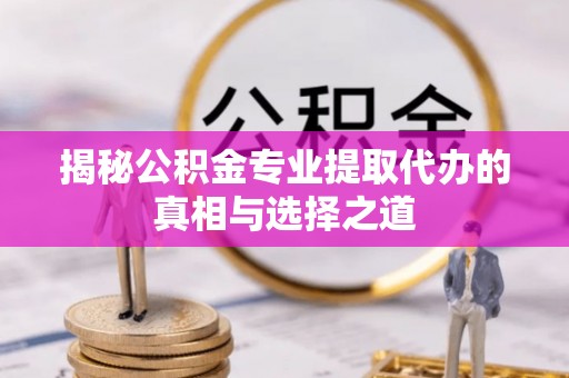 灵石揭秘公积金专业提取代办的真相与选择之道