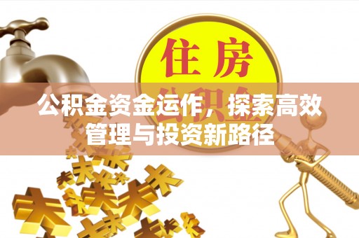 灵石公积金资金运作，探索高效管理与投资新路径